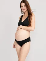 Culotte bikini invisible taille basse en tricot doux de Maternité