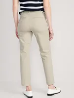 High-Waisted Pixie Straight Pants
