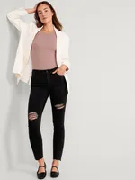 Mid-Rise Rockstar Super-Skinny Ankle Jeans