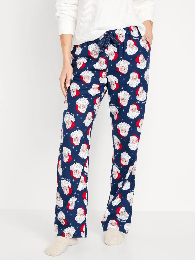 Mid-Rise Flannel Pajama Pants