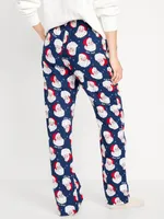 Mid-Rise Flannel Pajama Pants