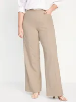 High-Waisted Pull-On Pixie Wide-Leg Pants