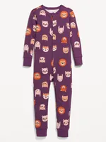 Unisex 2-Way-Zip Snug-Fit Pajama One-Piece for Toddler & Baby