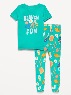 Unisex Snug-Fit Printed Pajama Set for Toddler & Baby