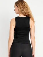 Exhale Seamless Fitted Rib Tank