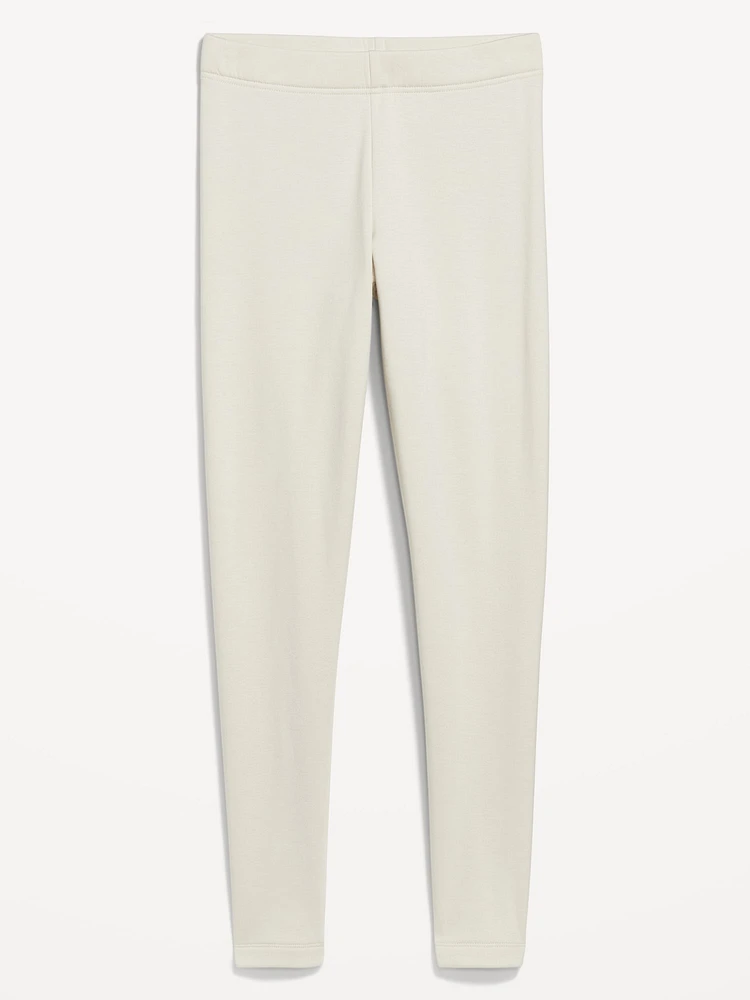 High-Waisted Fleece-Lined Fashion Layering Leggingss
