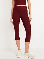 High-Waisted PowerSoft Crop Pocket Leggings