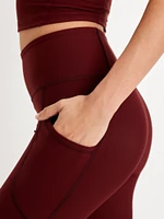 High-Waisted PowerSoft Crop Pocket Leggings