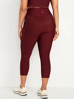 High-Waisted PowerSoft Crop Pocket Leggings