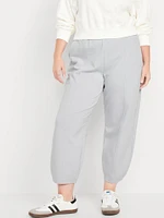 High-Waisted Dynamic Fleece Barrel-Leg Sweatpants