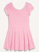 PowerSoft Heart-Shaped Back Athletic Dress for Girls