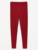 High-Waisted Fleece-Lined Fashion Layering Leggingss