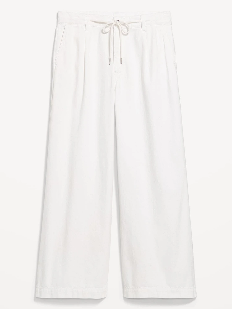 High-Waisted Super Wide-Leg Drapey Pants