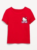 Fitted Short-Sleeve Licensed Graphic T-Shirt for Girls