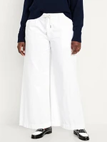 High-Waisted Super Wide-Leg Drapey Pants