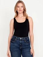 First-Layer Scoop-Neck Tank Top