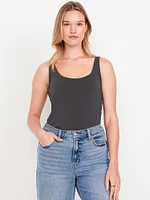 First-Layer Scoop-Neck Tank Top