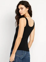 First-Layer Scoop-Neck Tank Top