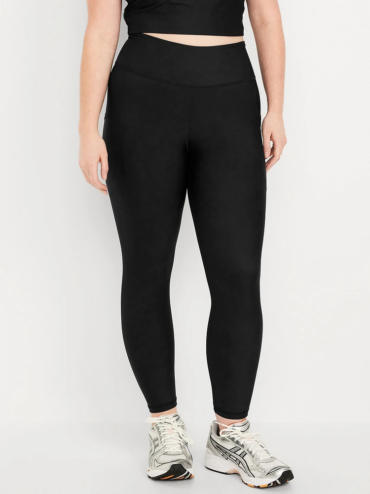 High-Waisted PowerSoft Crop Pocket Leggings 23"
