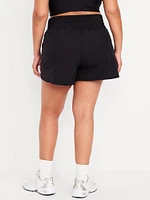 Extra High-Waisted Crinkle Run Shorts -- 3-inch inseam
