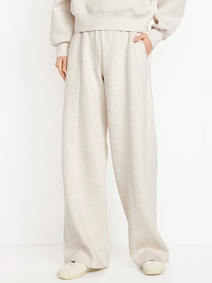 High-Waisted Bounce Fleece Wide-Leg Sweatpants