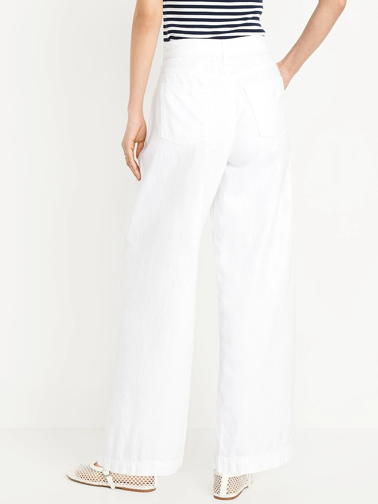 High-Waisted Super Wide-Leg Drapey Pants