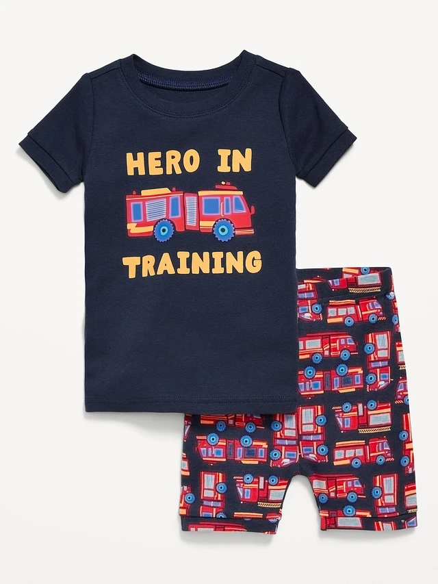 Shorts Old Navy Boys Pajamas Old Navy Snug-Fit Graphic Pajama Set
