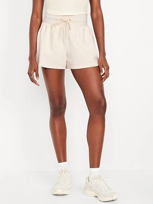 Extra High-Waisted Dynamic Fleece Sweat Shorts