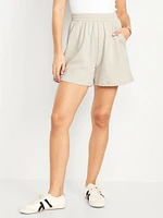 Extra High-Waisted SoComfy Sweat Shorts -- 5-inch inseam