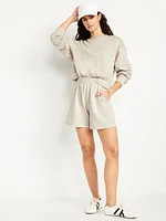 Extra High-Waisted SoComfy Sweat Shorts -- 5-inch inseam