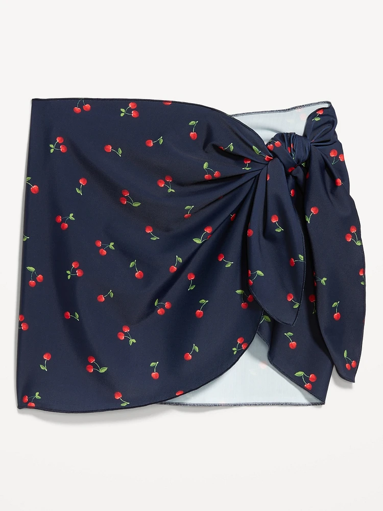Side-Tie Mini Swim Sarong