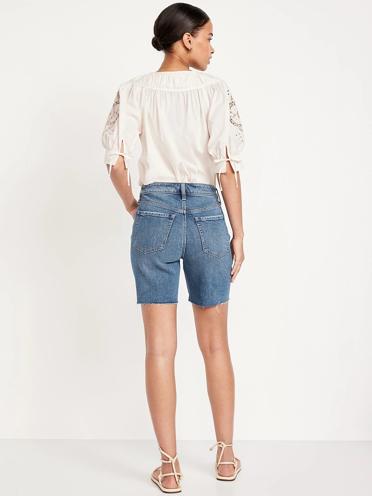 High-Waisted OG Jean Shorts -- 7-inch inseam
