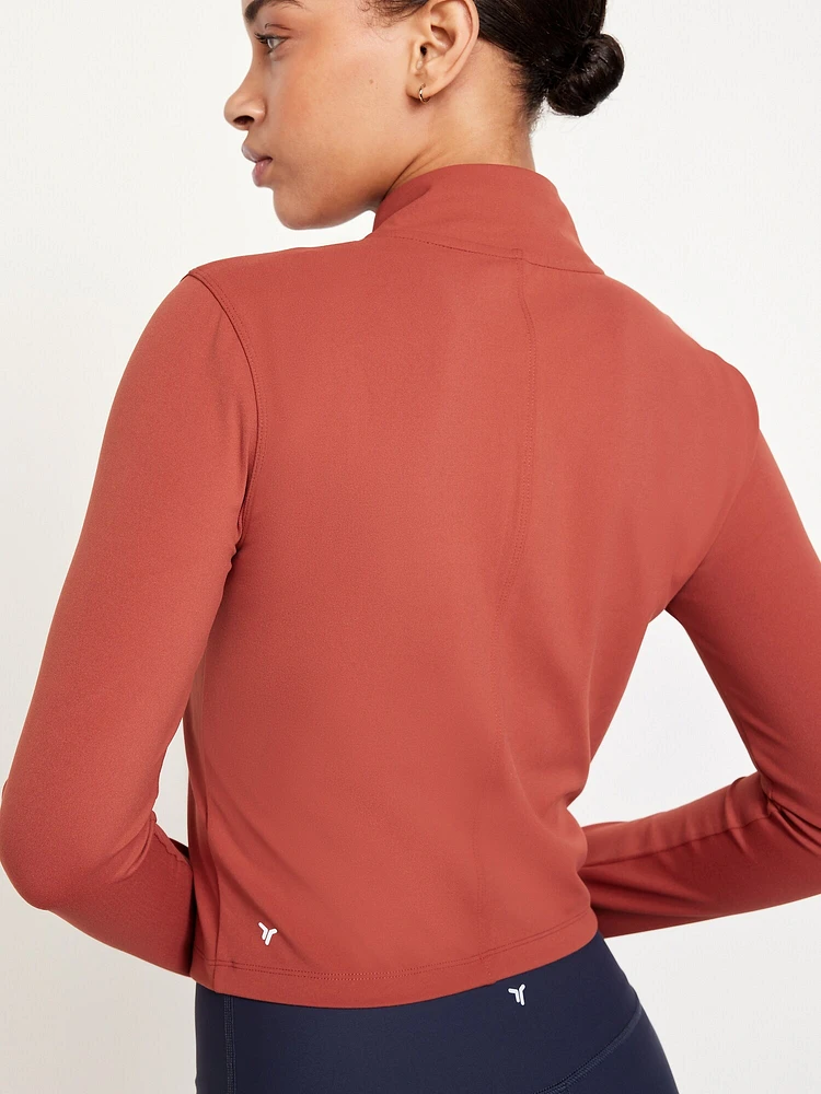 StudioSmooth Crop Full Zip