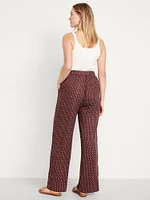 High-Waisted Playa Wide-Leg Pants