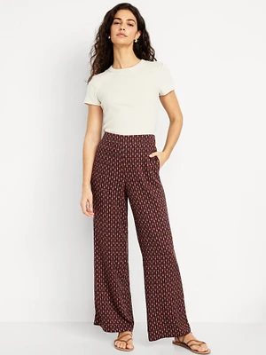 High-Waisted Playa Wide-Leg Pants