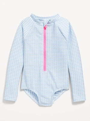 Rashguard One-Piece Swimsuit for Toddler Girls