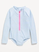 Rashguard One-Piece Swimsuit for Toddler Girls