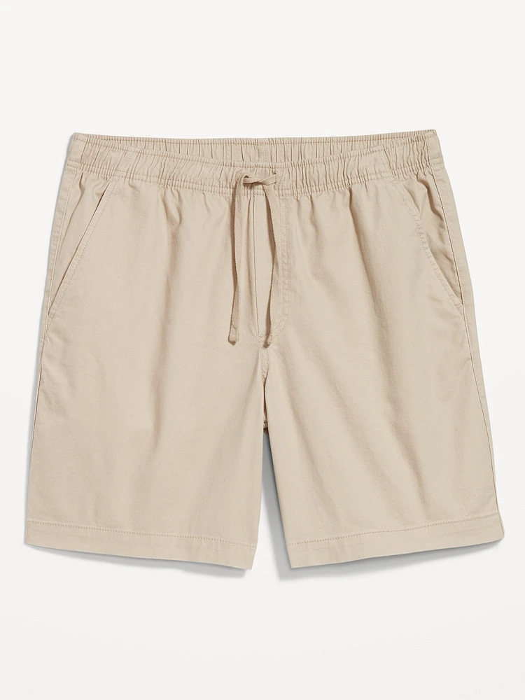 Twill Jogger Shorts -- 7-inch inseam