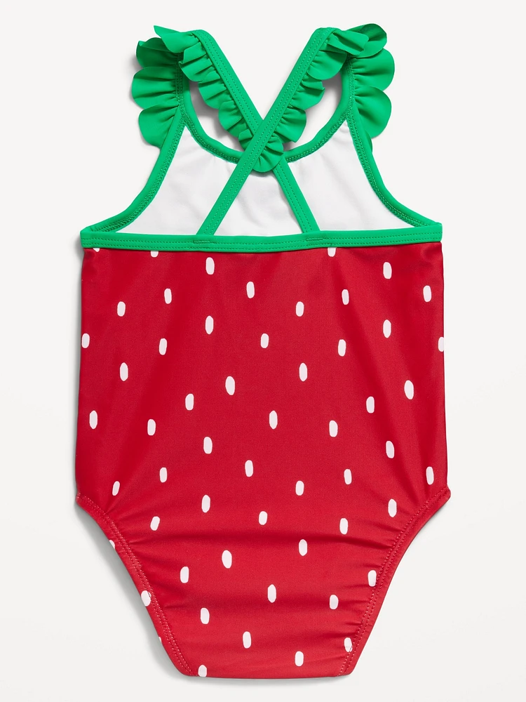 Ruffled One-Piece Swimsuit for Baby