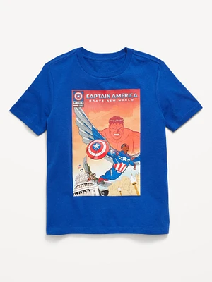 Marvel™ Captain America Gender-Neutral Graphic T-Shirt for Kids