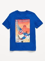 Marvel™ Captain America Gender-Neutral Graphic T-Shirt for Kids