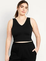 Exhale Seamless V-Neck Rib Tank