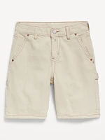 Knee Length Baggy Carpenter Jean Shorts for Boys