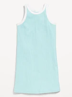 Printed Fitted Sleeveless Dress for Girls