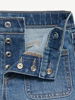 High-Waisted Jean Shorts for Girls