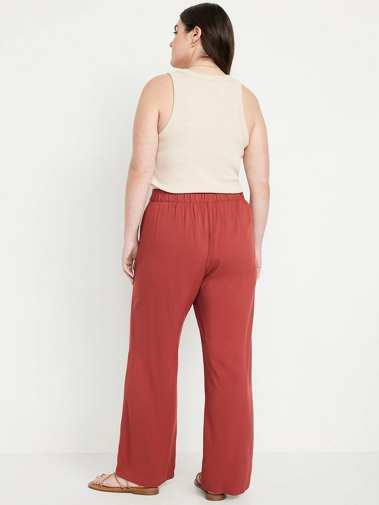 High-Waisted Playa Wide-Leg Pants