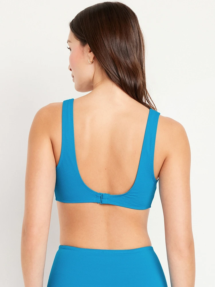 Textured Swim Top
