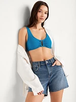 Textured Swim Top