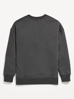 Oversized Graphic Fleece Crew-Neck Sweatshirt for Boys