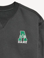 Oversized Graphic Fleece Crew-Neck Sweatshirt for Boys